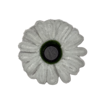 white daisy magnet back view