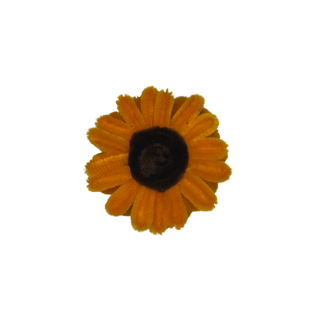 orange sunflower magnet front view